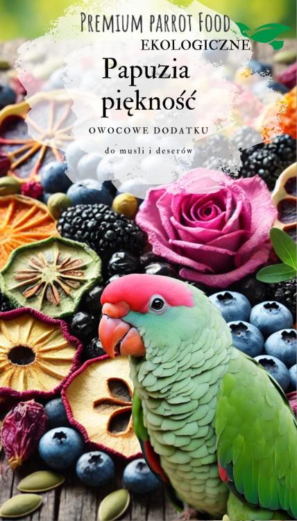 Papuzia Krása – Ovocné doplňky krmiva pro papoušky od ParrotPlanet.cz