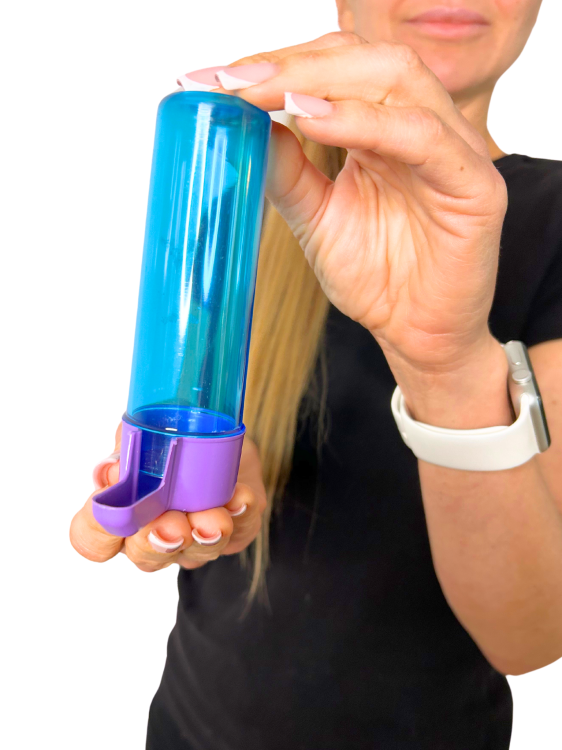 Napáječka, ANTIBAKTERIÁLNÍ nízká napáječka na vodu pro papoušky a jiné ptáky, modrá, 100 ml od ParrotPlanet.cz