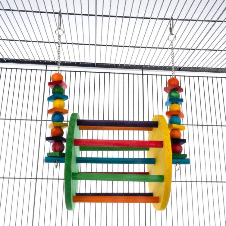 Ruské kolo XXL – Houpací hračka pro papoušky od ParrotPlanet.cz