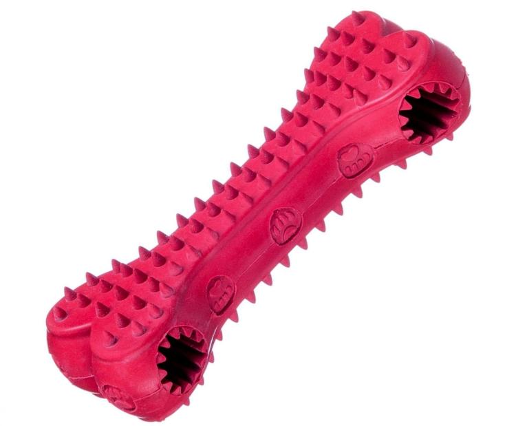 Kost na pamlsky pro psy – červená, 15 cm od ParrotPlanet.cz