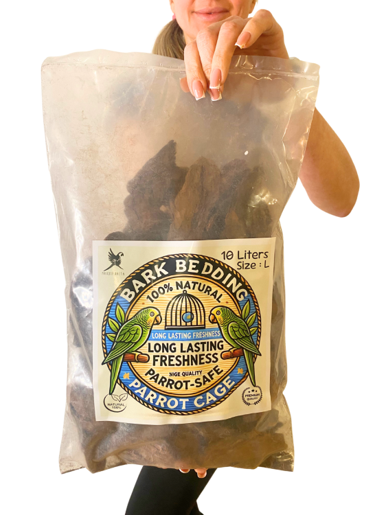 Přírodní kůra, velikost L – podestýlka pro velké papoušky, 10 litrů od ParrotPlanet.cz