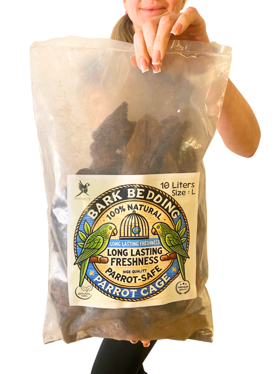 Přírodní kůra, velikost L – podestýlka pro velké papoušky, 10 litrů od ParrotPlanet.cz