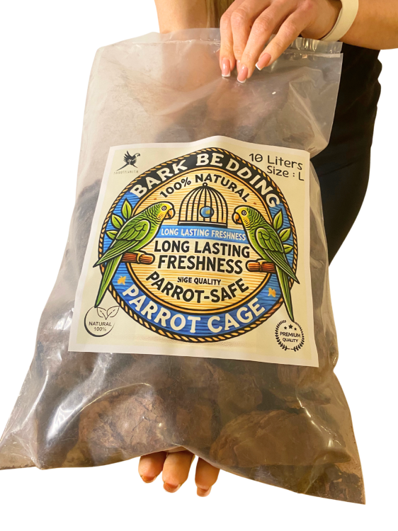 Přírodní kůra, velikost L – podestýlka pro velké papoušky, 10 litrů od ParrotPlanet.cz