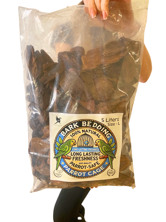 Přírodní kůra, velikost L – podestýlka pro velké papoušky, 5 litrů od ParrotPlanet.cz
