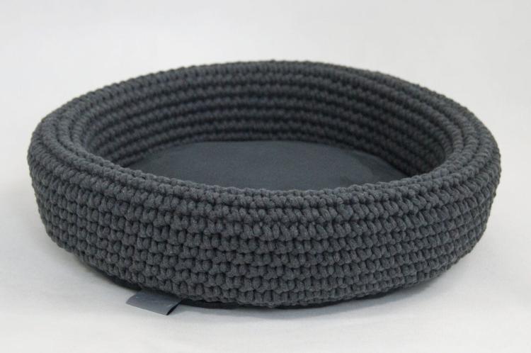 Parrotplanet – Ručně vyrobené pelíšky z provázku pro  kočky – grafitové od ParrotPlanet.cz