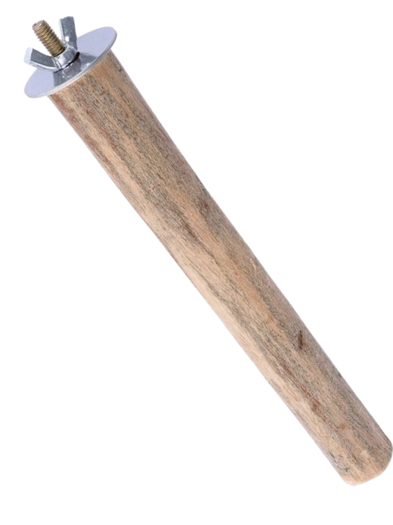 Dřevěná tyč pro papoušky z vrby – velikost L – průměr cca 3–4 cm, délka cca 30 cm od ParrotPlanet.cz