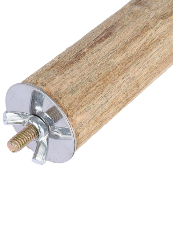 Dřevěná tyč pro papoušky z vrby – velikost L – průměr cca 3–4 cm, délka cca 30 cm od ParrotPlanet.cz