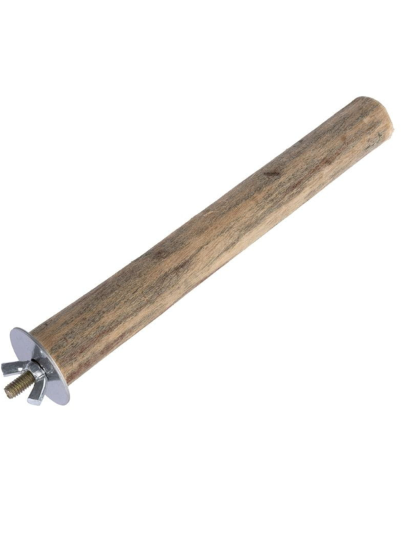 Dřevěná tyč pro papoušky z vrby – velikost XXL – průměr cca 5–6 cm, délka cca 40 cm od ParrotPlanet.cz