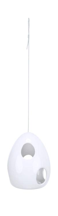 Keramický podavač na materiál do hnízda – bílý pro vlnkované papoušky od ParrotPlanet.cz