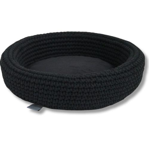 Parrotplanet – ručně vyrobené pelíšky z provázku pro kočky – černé od ParrotPlanet.cz