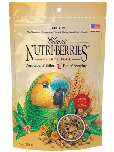 Lafeber NutriBerries Original Classic – Krmivo ve tvaru kuliček pro střední a velké papoušky 284 g od ParrotPlanet.cz