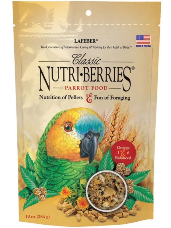 Lafeber NutriBerries Original Classic – Krmivo ve tvaru kuliček pro střední a velké papoušky VZOREK 28 g od ParrotPlanet.cz