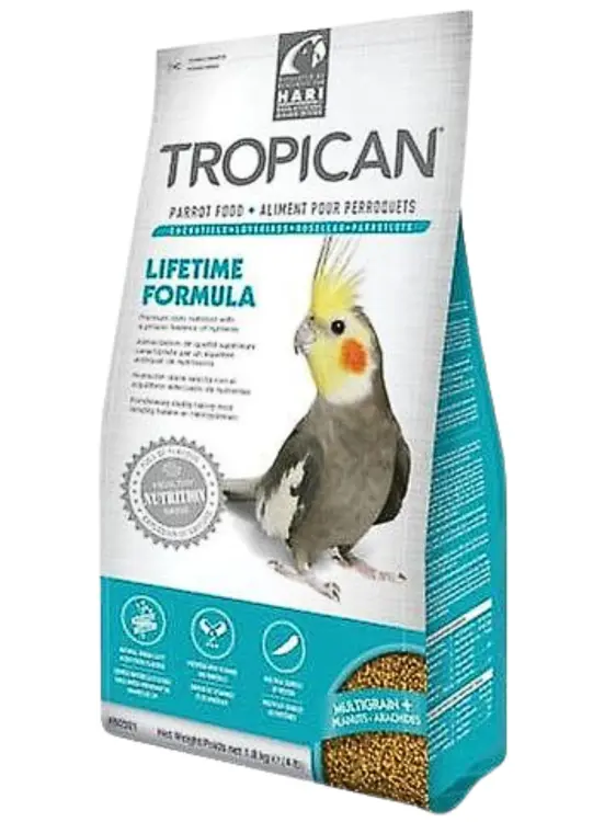 Hagen Hari Tropican Cockatiel Lifetime Granules – Vyvážené krmivo pro papoušky a malé papoušky 820 g od ParrotPlanet.cz