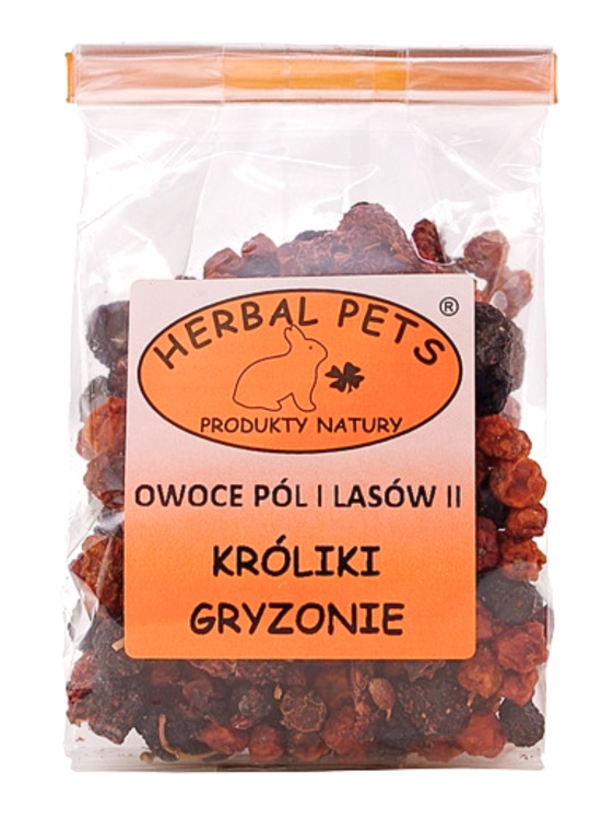 Posilující směs plodů polí a lesů pro králíky a hlodavce – přírodní podpora zdraví 75 g od ParrotPlanet.cz