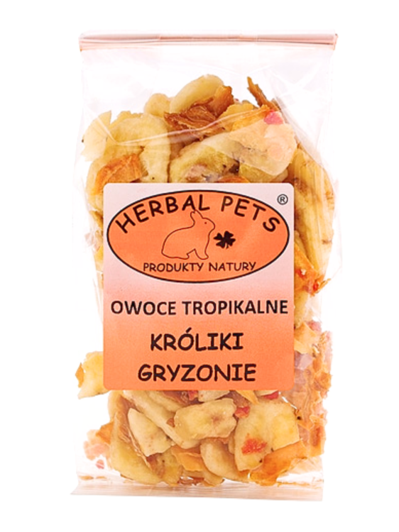 Tropické ovoce – přírodní pamlsek pro králíky a hlodavce 75 g od ParrotPlanet.cz