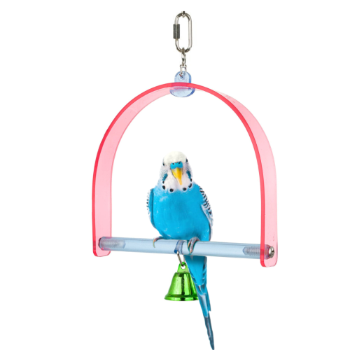 Happy - Akrylová houpačka pro malé papoušky – 27 x 14 cm od ParrotPlanet.cz