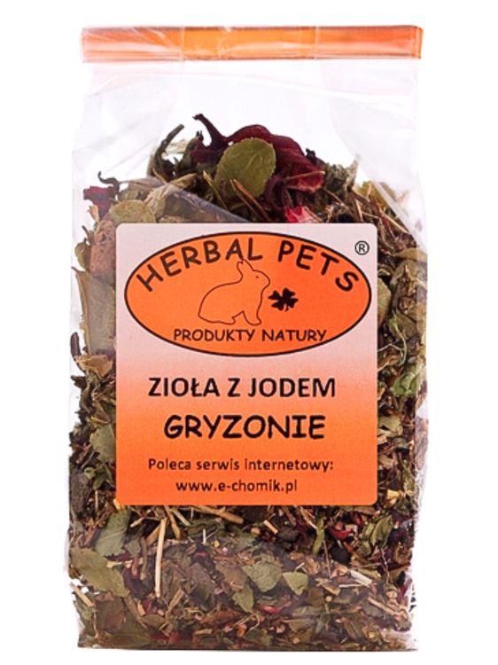 Byliny s jodem pro králíky a hlodavce – přírodní podpora zdraví a trávení 50 g od ParrotPlanet.cz