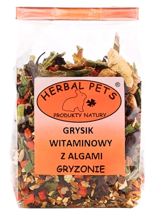 Vitaminová kaše s řasami pro hlodavce – přírodní podpora zdraví 150 g od ParrotPlanet.cz