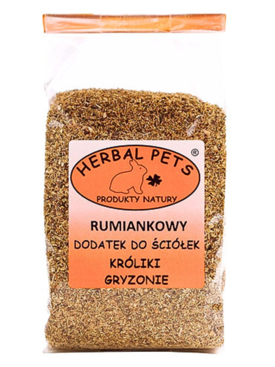 Heřmánkový doplněk do podestýlky pro králíky a hlodavce – přírodní ochrana a svěžest 50 g od ParrotPlanet.cz