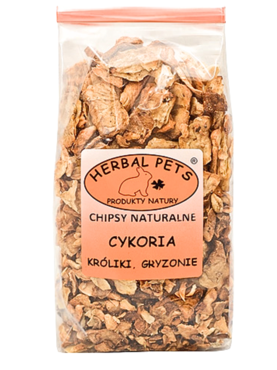 Přírodní chipsy s čekankou – podpora trávení a zdraví zubů pro králíky a hlodavce 125 g od ParrotPlanet.cz
