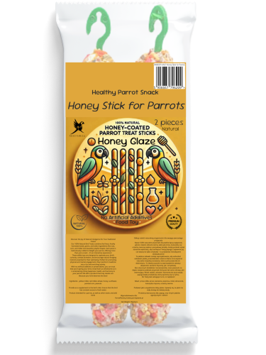 Parrot Planet – Medové tyčinky – pamlsek pro všechny papoušky, 2 ks. od PArrotPlanet.cz