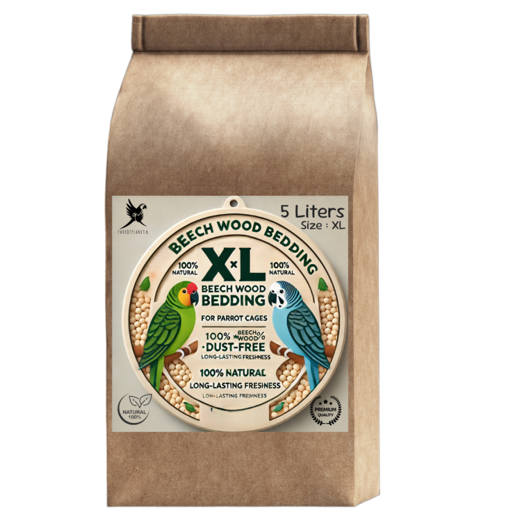 Buková štěpka, velikost XL – přírodní podestýlka pro velké papoušky 5 l od ParrotPlanet.cz