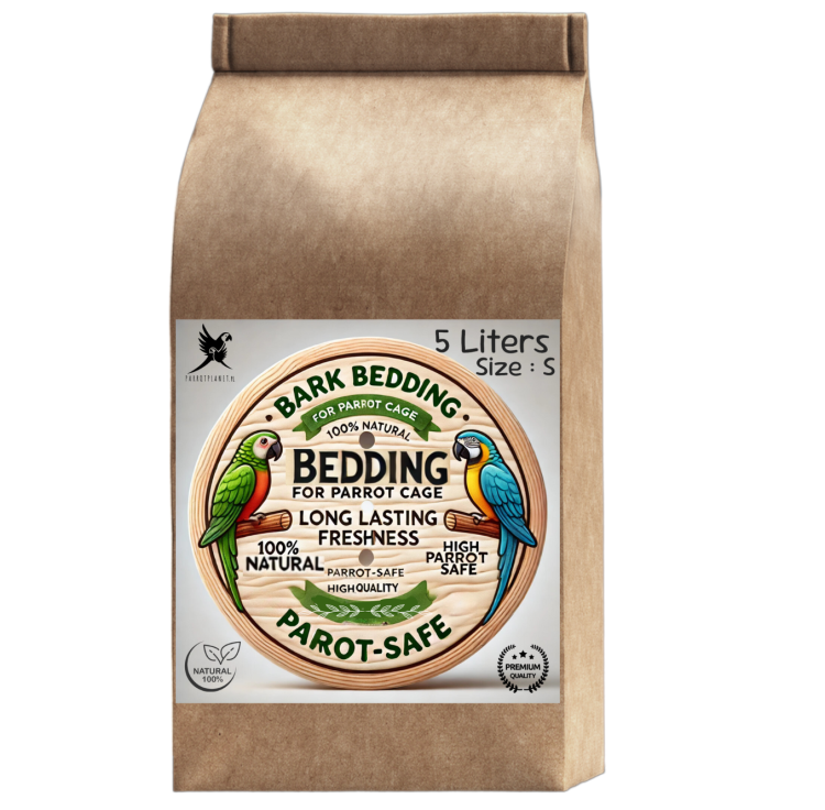 Přírodní kůra, velikost S – ideální podestýlka pro malé papoušky, 5 litrů od ParrotPlanet.cz