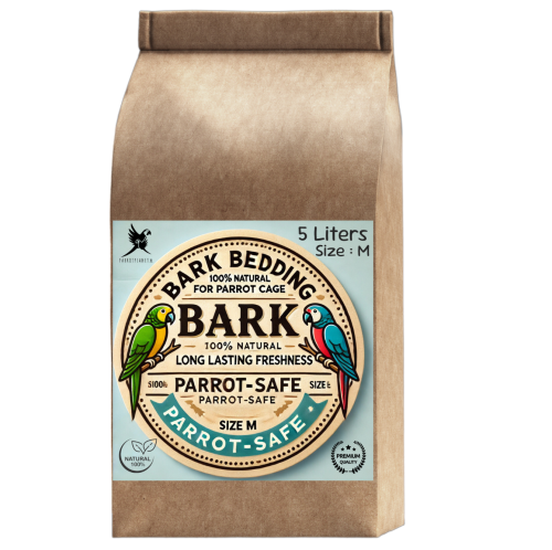 Přírodní kůra, velikost M – podestýlka pro střední papoušky, 5 litrů od ParrotPlanet.cz