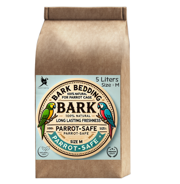 Přírodní kůra, velikost M – podestýlka pro střední papoušky, 5 litrů od ParrotPlanet.cz