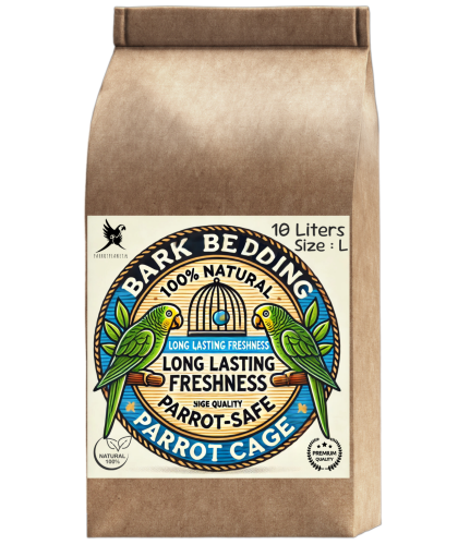 Přírodní kůra, velikost L – podestýlka pro velké papoušky, 10 litrů od ParrotPlanet.cz