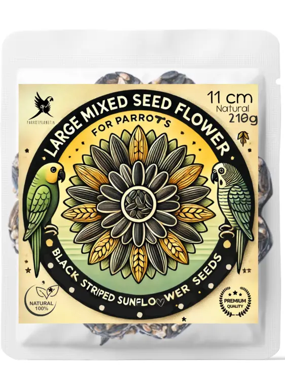 Parrot Planet - Papouščí květina se slunečnicemi - XL - pamlsek pro všechny papoušky 210 g od ParrotPlanet.cz