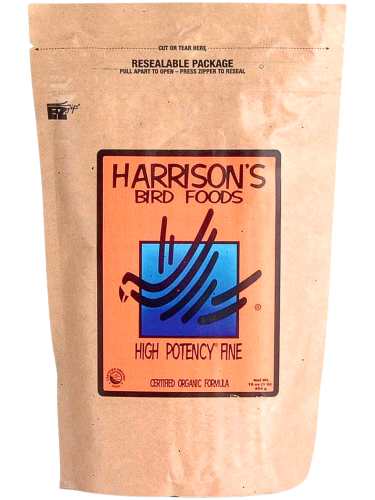 Harrison`s High Potency Fine - 100% organické krmivo pro papoušky - Středně zrnité granule pro ptáky se zvýšenou potřebou bílkovin a tuků (období pelichání nebo růstu) 450 g od ParrotPlanet.cz