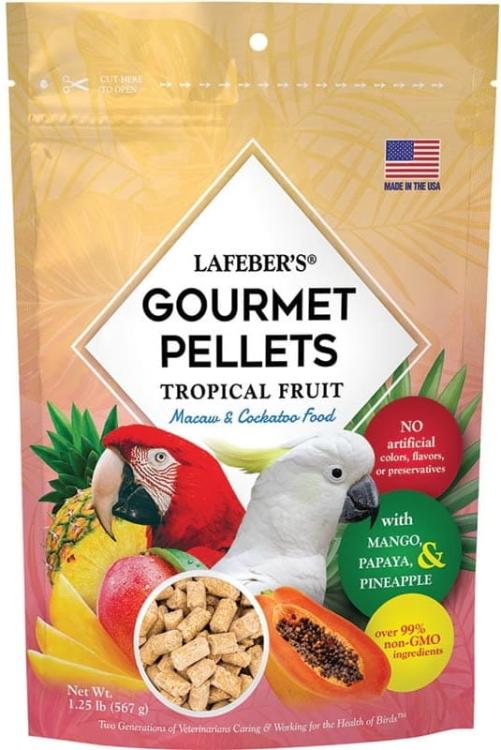 Lafeber Gourmet Pellets - Tropical Fruit - Macaw &amp; Cockatoo - Vyvážené krmivo: granule s ovocem pro papoušky ara a kakadu 567 g od ParrotPlanet.cz