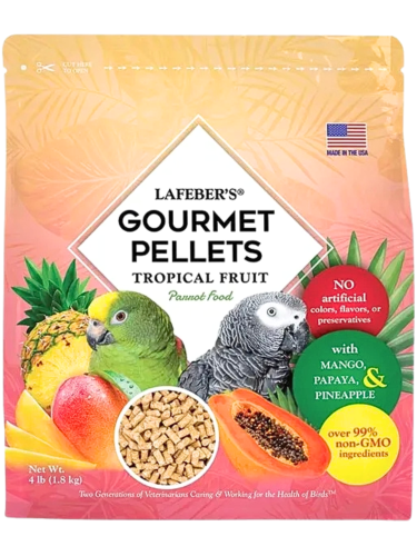 Lafeber Gourmet Pellets - Tropical Fruit - Parrots - Vyvážené krmivo: granule s ovocem pro velké papoušky 1,81 kg od ParrotPlanet.cz