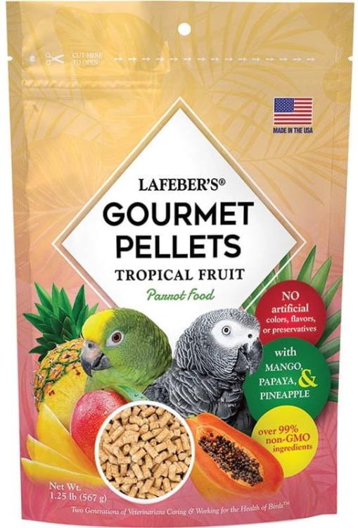 Lafeber Gourmet Pellets Tropical Fruit Parrots – kompletní granule s tropickým ovocem pro střední a velké papoušky, 567 g od ParrotPlanet.cz