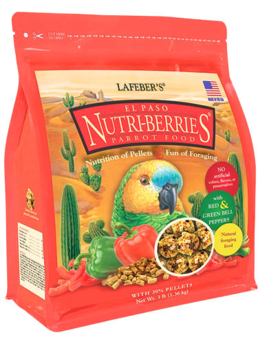 Lafeber NutriBerries El Paso – výživné kuličky ze semen, zeleniny a ovoce s 30 % granulí – pro papoušky od ParrotPlanet.cz
