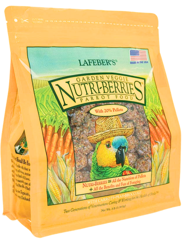 Lafeber NutriBerries Garden Veggie – Krmivo s kuličkami ze zeleniny pro střední a velké papoušky 1,36 kg od ParrotPlanet.cz