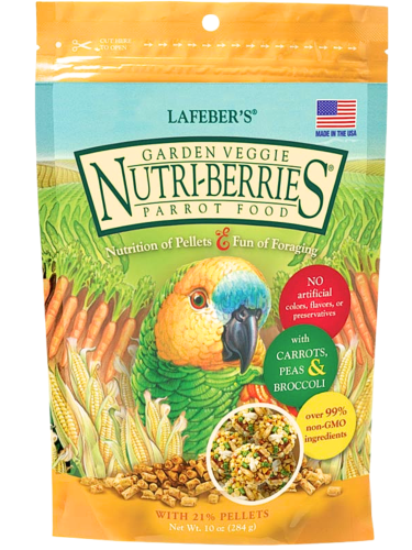 Lafeber NutriBerries Garden Veggie – Krmivo ve tvaru kuliček se zeleninou pro střední a velké papoušky 284 g od ParrotPlanet.cz
