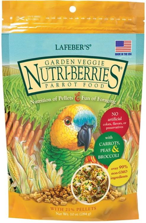 Lafeber Nutri-Berries Garden Veggie – kompletní zeleninové krmivo pro střední a velké papoušky, 284 g od ParrotPlanet.cz