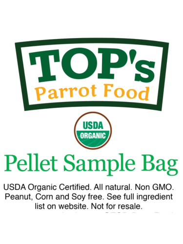 TOP's Parrot Food Medium Pellets – Organické granule Top's pro všechny druhy papoušků 57 g – VZOREK od ParrotPlanet.cz