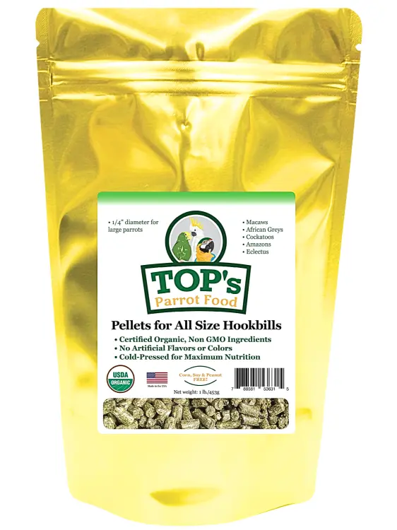 TOP’s Parrot Pellets – BIO granule pro papoušky všech velikostí, 1,81 kg od ParrotPlanet.cz