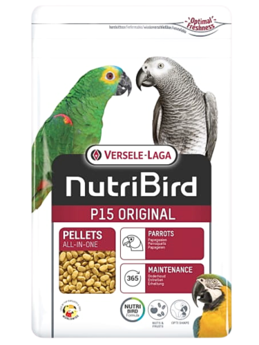 Versele Laga NutriBird P15 Original maintenance 10 kg – granule pro velké papoušky od ParrotPlanet.cz