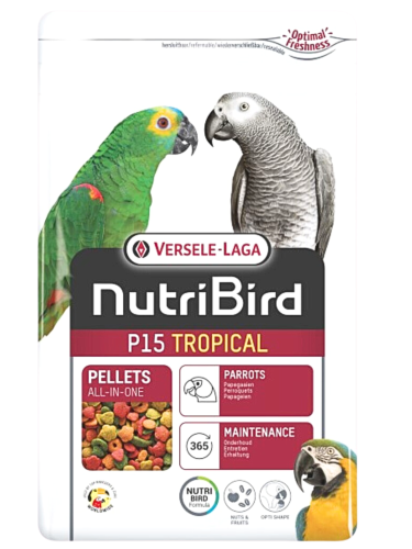 Versele Laga NutriBird P15 Tropical-maintenance 1kg - granule pro velké papoušky od ParrotPlanet.cz