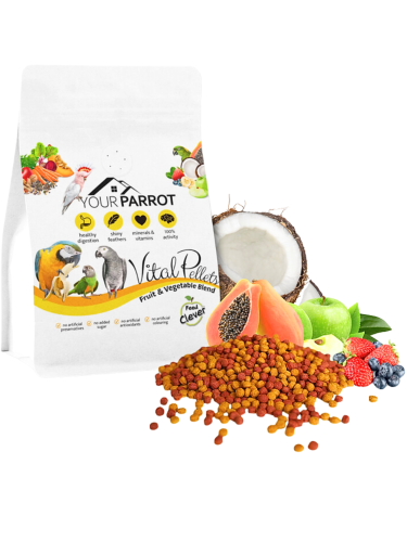 Your Parrot - Vital Pellets Fruit &amp; Vegetable Blend -  granule pro střední a velké papoušky 3 kg od ParrotPlanet.cz