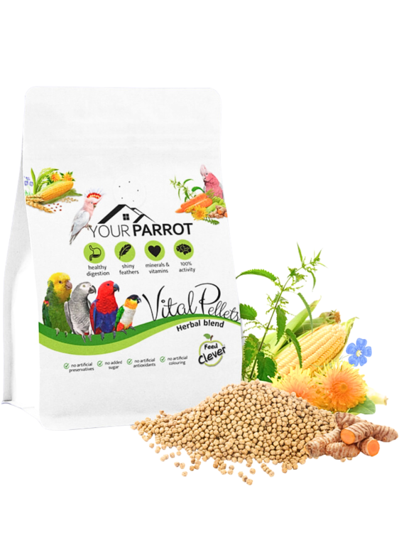 Your Parrot - Vital Pellets Herbal Blend -  granulát pro střední a velké papoušky 900 g od ParrotPlanet.cz