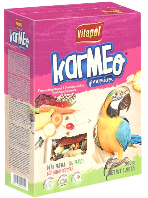 Vitapol Karmeo – Kompletní krmivo pro papoušky 900 g od ParrotPlanet.cz