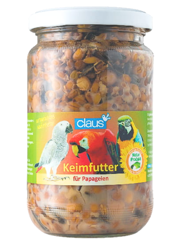 Přírodně předklíčená semena pro velké papoušky – 370 ml od ParrotPlanet.cz