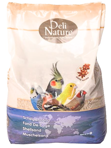 Deli Nature – hnědý křemenný písek s lasturami (anýzový) 20 kg od ParrotPlanet.cz