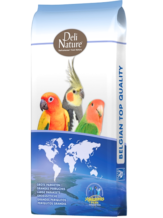Deli Nature 59 – standardní směs pro střední papoušky, 30 % slunečnice, 15 kg od ParrotPlanet.cz