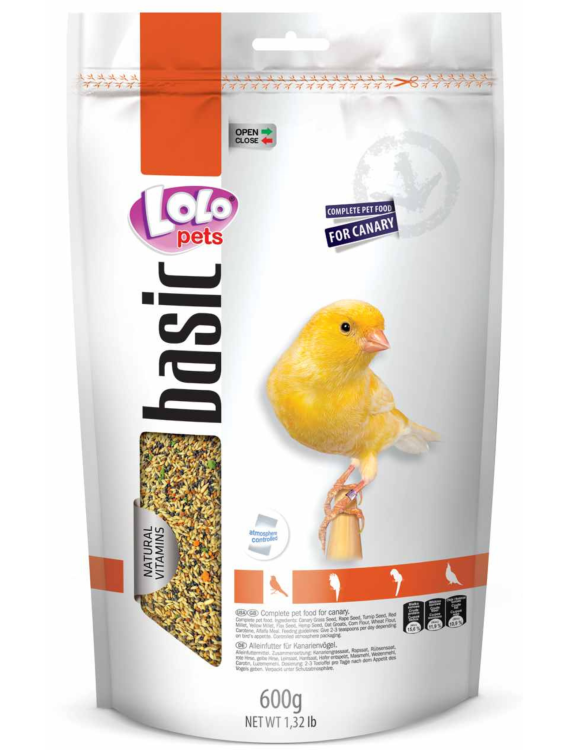 LoLo Pets BASIC 600 g krmivo pro kanárky od ParrotPlanet.cz